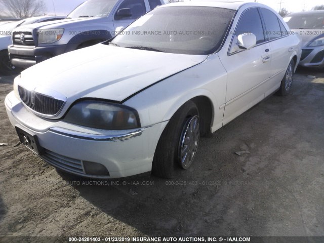 1LNHM86S44Y672130 - 2004 LINCOLN LS WHITE photo 2