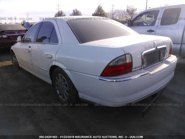 1LNHM86S44Y672130 - 2004 LINCOLN LS WHITE photo 3