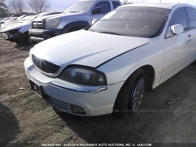 1LNHM86S44Y672130 - 2004 LINCOLN LS WHITE photo 6