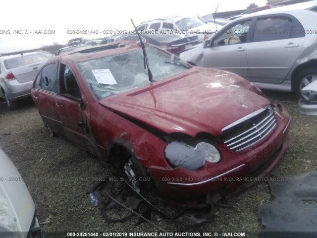 WDBRF76J25F621421 - 2005 MERCEDES-BENZ C 55 AMG RED photo 1