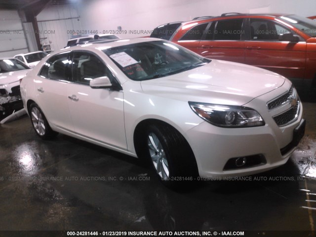 1G11H5SA9DF137143 - 2013 CHEVROLET MALIBU LTZ WHITE photo 1