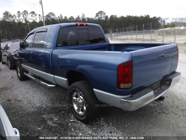 3D7KS29D66G161743 - 2006 DODGE RAM 2500 BLUE photo 3