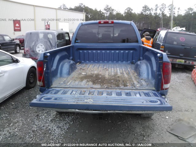 3D7KS29D66G161743 - 2006 DODGE RAM 2500 BLUE photo 8