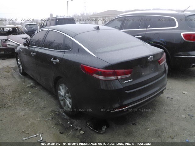 5XXGT4L34JG259254 - 2018 KIA OPTIMA LX/S BLACK photo 3