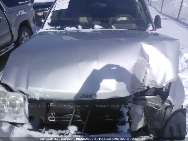 1J4GR48K86C147220 - 2006 JEEP GRAND CHEROKEE LAREDO/COLUMBIA/FREEDOM 银色 照片 10