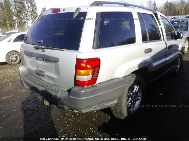 1J4GW48S74C293906 - 2004 JEEP GRAND CHEROKEE LAREDO/COLUMBIA/FREEDOM 银色 照片 4