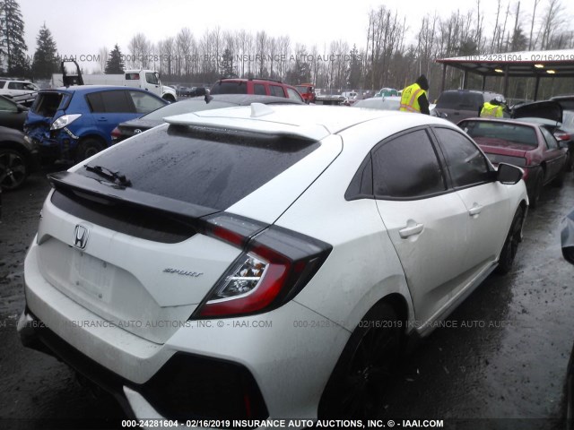 SHHFK7H48HU409220 - 2017 HONDA CIVIC SPORT أبيض صورة 4