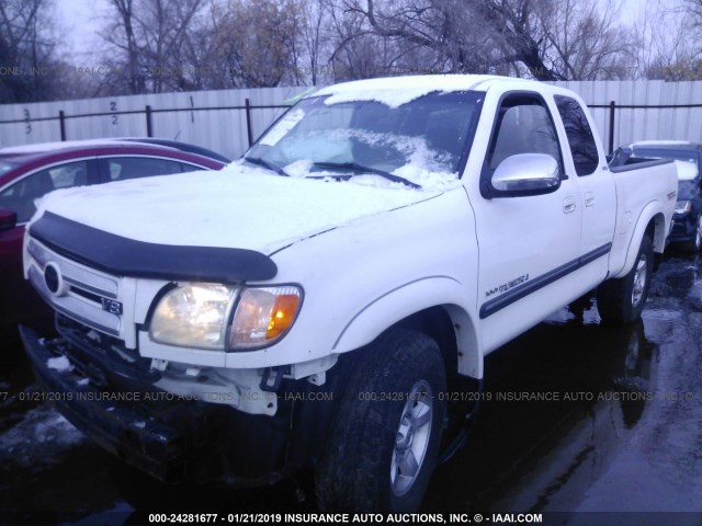 5TBBT44163S337423 - 2003 TOYOTA TUNDRA ACCESS CAB SR5 WHITE photo 2