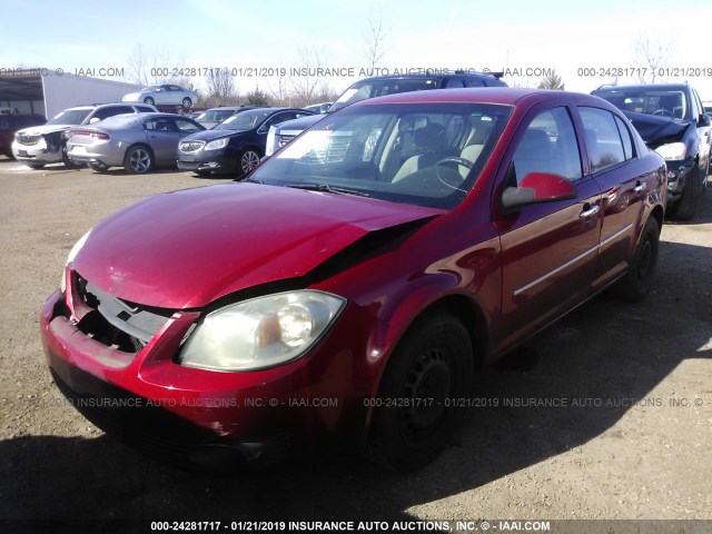 1G1AD5F59A7171372 - 2010 CHEVROLET COBALT 1LT RED photo 2