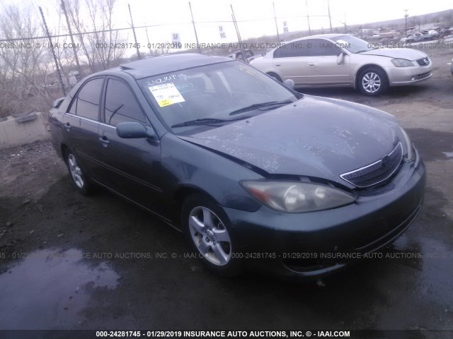 4T1BF30K63U548765 - 2003 TOYOTA CAMRY LE/XLE/SE GREEN photo 1