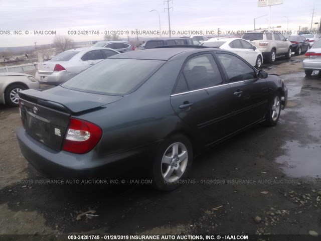 4T1BF30K63U548765 - 2003 TOYOTA CAMRY LE/XLE/SE GREEN photo 4