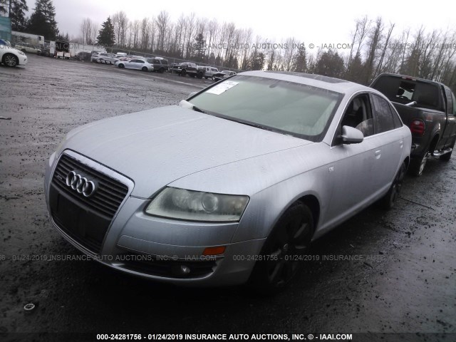 WAUDG74F66N057834 - 2006 AUDI A6 3.2 QUATTRO SILVER photo 2