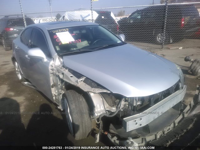 JTHBK262875027093 - 2007 LEXUS IS 250 SILVER photo 1