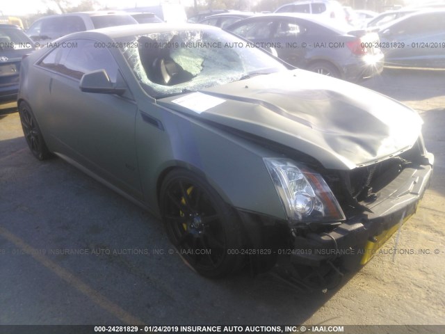 1G6DV1EP3B0126521 - 2011 CADILLAC CTS-V GREEN photo 1