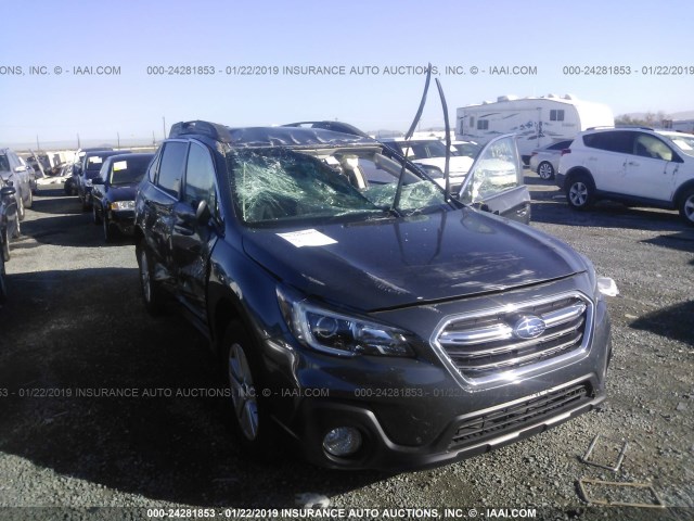 4S4BSACCXJ3244197 - 2018 SUBARU OUTBACK 2.5I PREMIUM GRAY photo 1