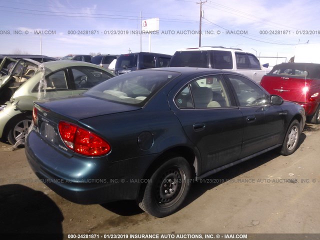 1G3NL52F93C281164 - 2003 OLDSMOBILE ALERO GL BLUE photo 4