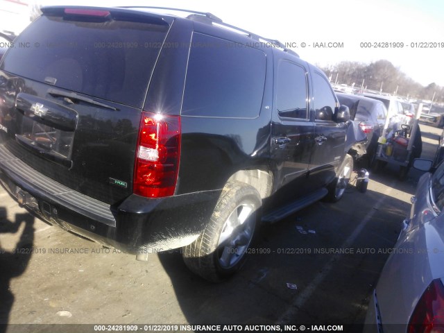 1GNSCBE07BR250278 - 2011 CHEVROLET TAHOE C1500 LT BLACK photo 4