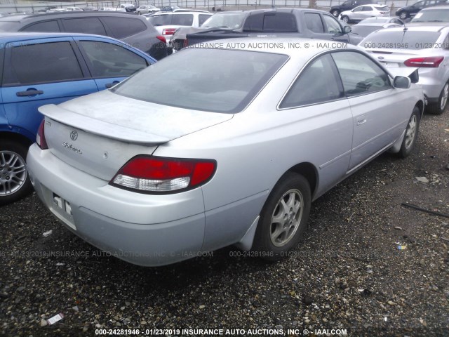 2T1CG22P51C451804 - 2001 TOYOTA CAMRY SOLARA SE SILVER photo 4