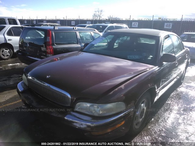 1G4CW52K2X4624338 - 1999 BUICK PARK AVENUE  MAROON photo 2