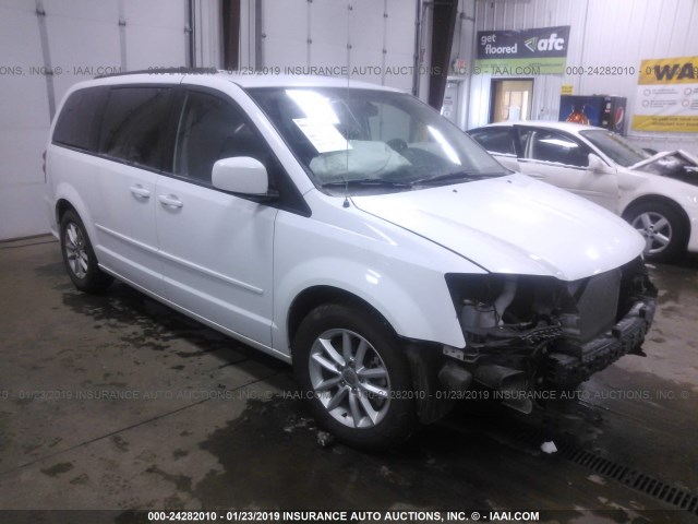 2C4RDGCG7FR581217 - 2015 DODGE GRAND CARAVAN SXT WHITE photo 1