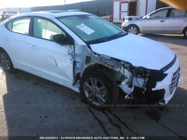 5NPD84LF5JH370348 - 2018 HYUNDAI ELANTRA SEL/VALUE/LIMITED WHITE photo 6