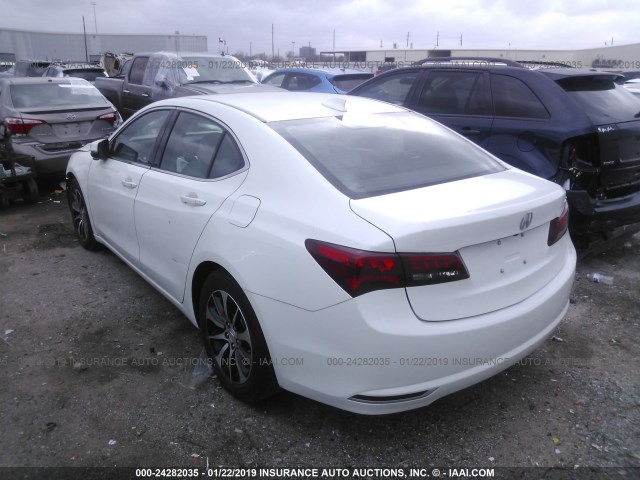 19UUB1F33FA024168 - 2015 ACURA TLX WHITE photo 3