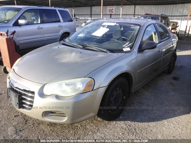 1C3EL46X14N217188 - 2004 CHRYSLER SEBRING LX TAN photo 2