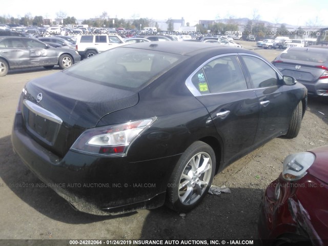 1N4AA5AP5CC822909 - 2012 NISSAN MAXIMA S/SV BLACK photo 4