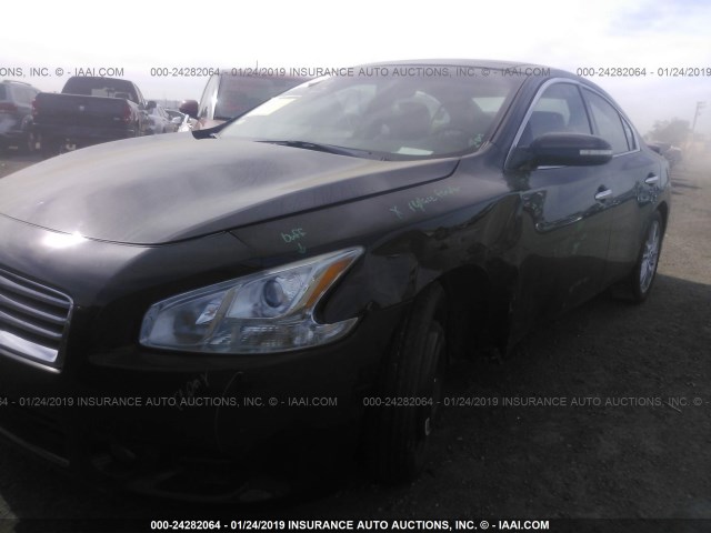 1N4AA5AP5CC822909 - 2012 NISSAN MAXIMA S/SV BLACK photo 6