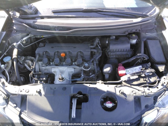 19XFB2F58DE285935 - 2013 HONDA CIVIC LX GRAY photo 10