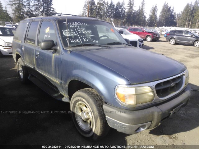 1FMZU73EXYZC62851 - 2000 FORD EXPLORER XLT BLUE photo 1