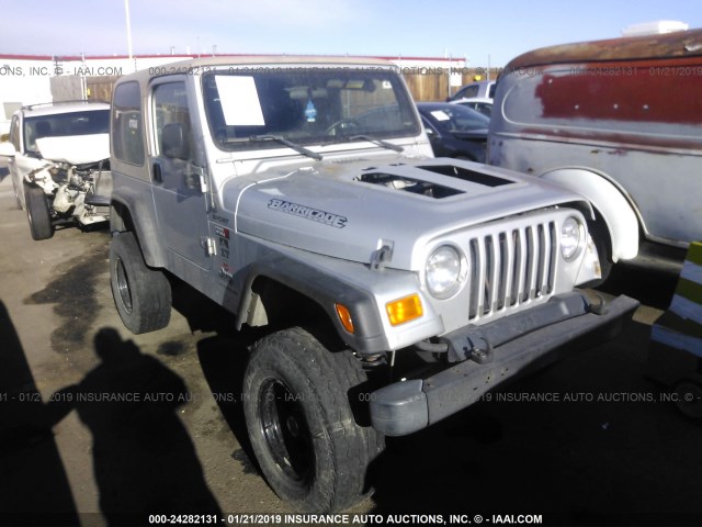 1J4FA49S03P346249 - 2003 JEEP WRANGLER / TJ SPORT SILVER photo 1