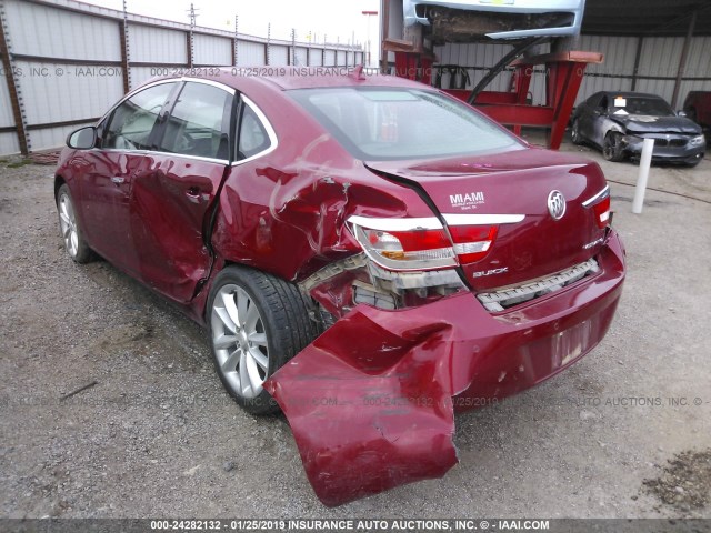 1G4PR5SK9E4192207 - 2014 BUICK VERANO CONVENIENCE RED photo 3