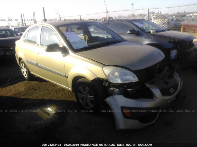 KNADE223496524510 - 2009 KIA RIO LX/SX GOLD photo 1