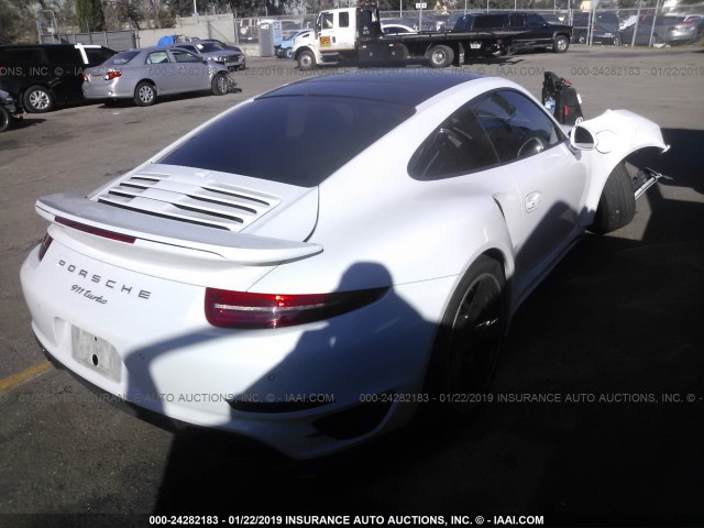 WP0AD2A91FS166932 - 2015 PORSCHE 911 TURBO/TURBO S WHITE photo 4