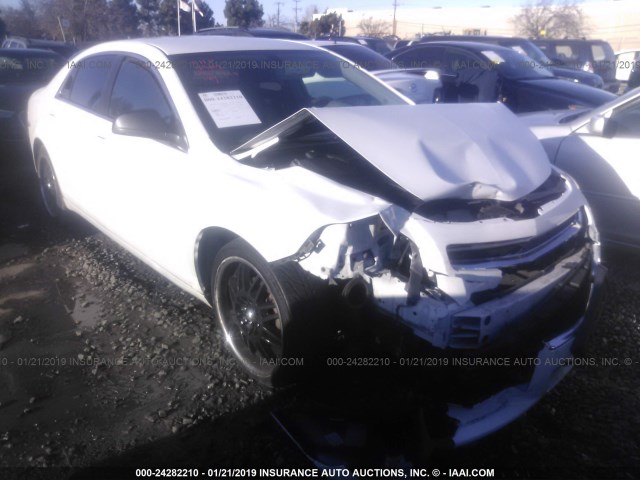 1G1ZA5E11BF349017 - 2011 CHEVROLET MALIBU LS WHITE photo 1