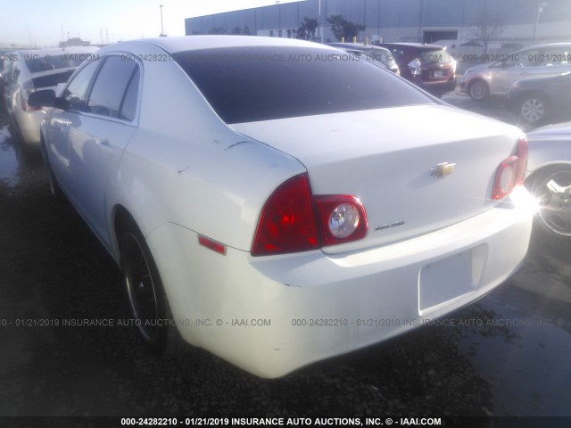 1G1ZA5E11BF349017 - 2011 CHEVROLET MALIBU LS WHITE photo 3
