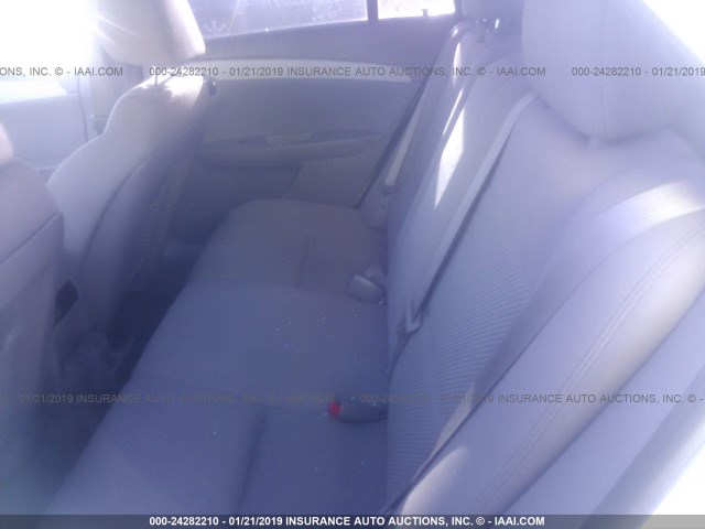 1G1ZA5E11BF349017 - 2011 CHEVROLET MALIBU LS WHITE photo 8