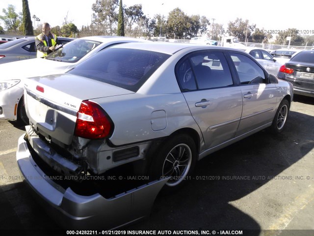 1G1ZT58N38F100235 - 2008 CHEVROLET MALIBU LT/CLASSIC SILVER photo 4