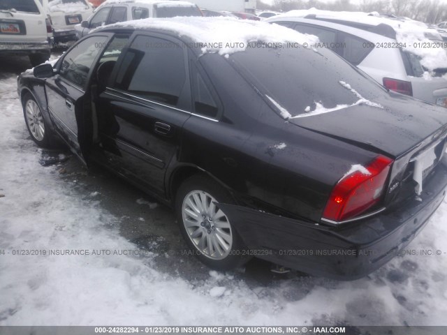 YV1TS592561441273 - 2006 VOLVO S80 2.5T BLACK photo 3