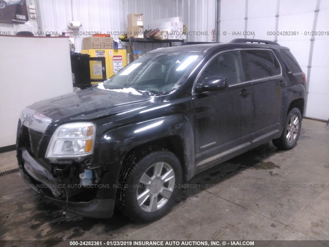 2GKFLTEK2D6170116 - 2013 GMC TERRAIN SLE BLACK photo 2