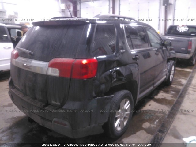 2GKFLTEK2D6170116 - 2013 GMC TERRAIN SLE BLACK photo 4