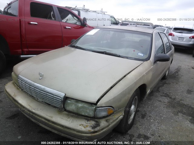 1G1BL52PXSR180604 - 1995 CHEVROLET CAPRICE / IMPALA CLASSIC/SS TAN photo 2