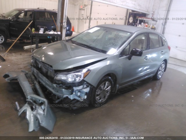 JF1GPAA6XFH325225 - 2015 SUBARU IMPREZA 绿色 照片 2