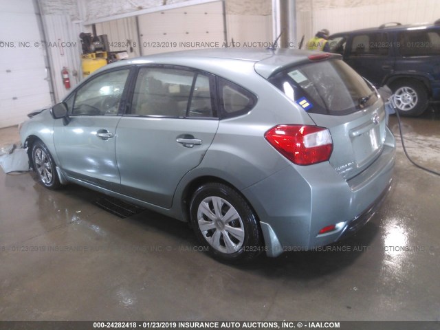 JF1GPAA6XFH325225 - 2015 SUBARU IMPREZA 绿色 照片 3