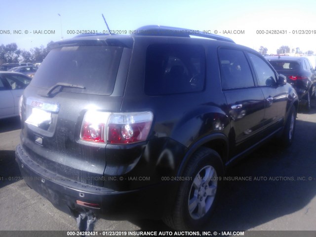 1GKER137X7J156663 - 2007 GMC ACADIA SLE BLACK photo 4