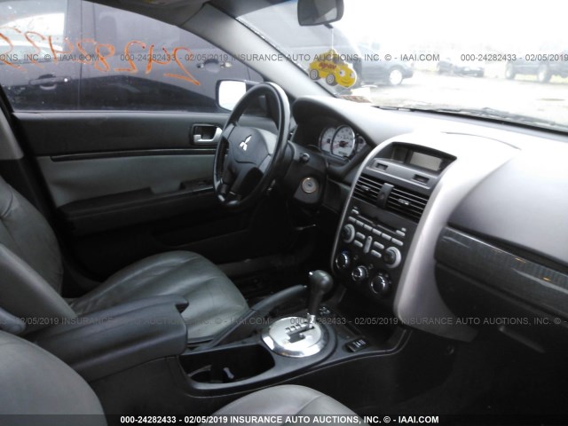 4A3AB36S07E029159 - 2007 MITSUBISHI GALANT LS/GTS BLACK photo 5