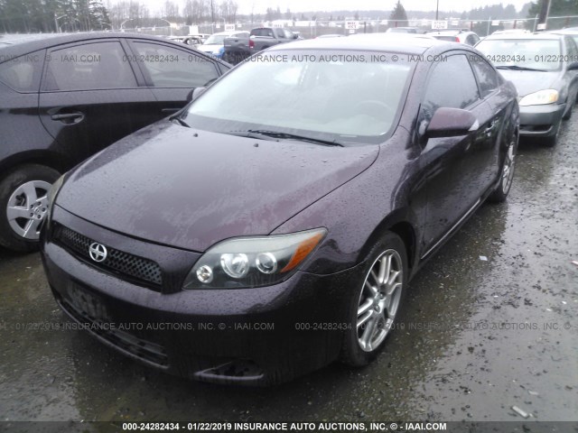 JTKDE167X80258513 - 2008 TOYOTA SCION TC 紫色 照片 2