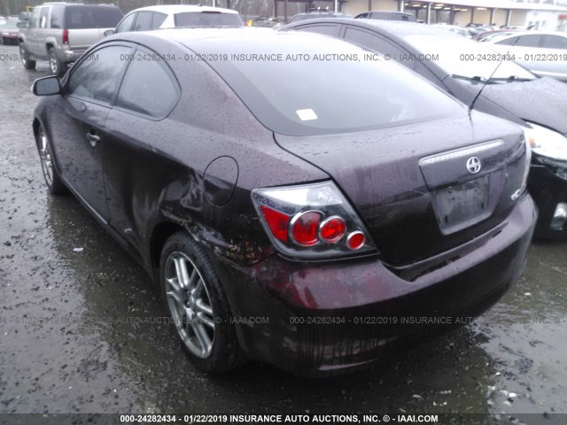 JTKDE167X80258513 - 2008 TOYOTA SCION TC 紫色 照片 3