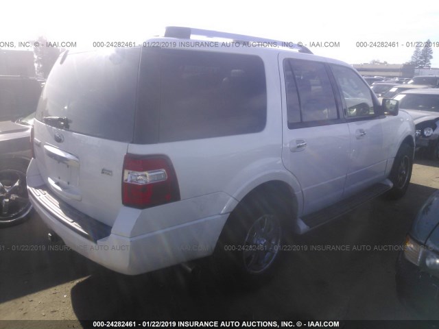 1FMFU20599EB06500 - 2009 FORD EXPEDITION LIMITED WHITE photo 4